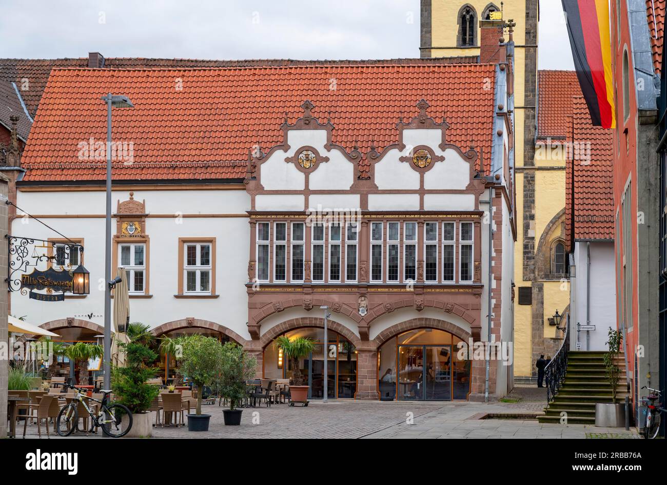 Rathaus-Lounge-Kirche Lemgo Deutschland Stockfoto