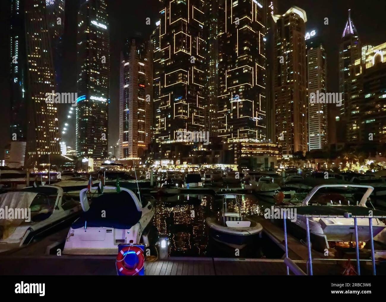 Dubai Marina, Dubai, Vereinigte Arabische Emirate Stockfoto