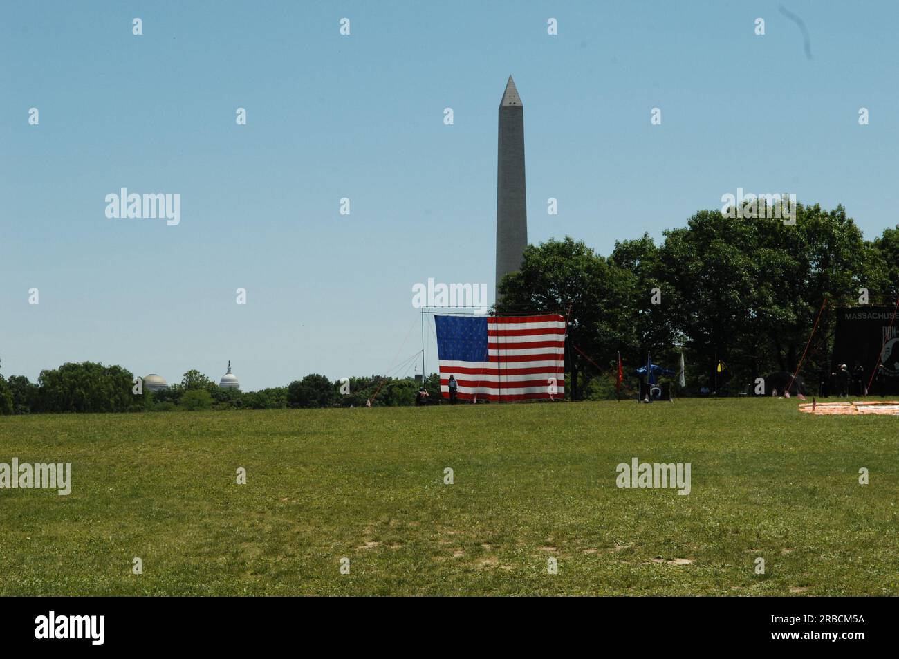 Jährliche Rolling Thunder Motorrad-Rallye im Namen der Häftlinge der war-Missing in Action (POW-MIA) durch Washington, D.C., unter den Teilnehmern auch Minister Dirk Kempthorne Stockfoto