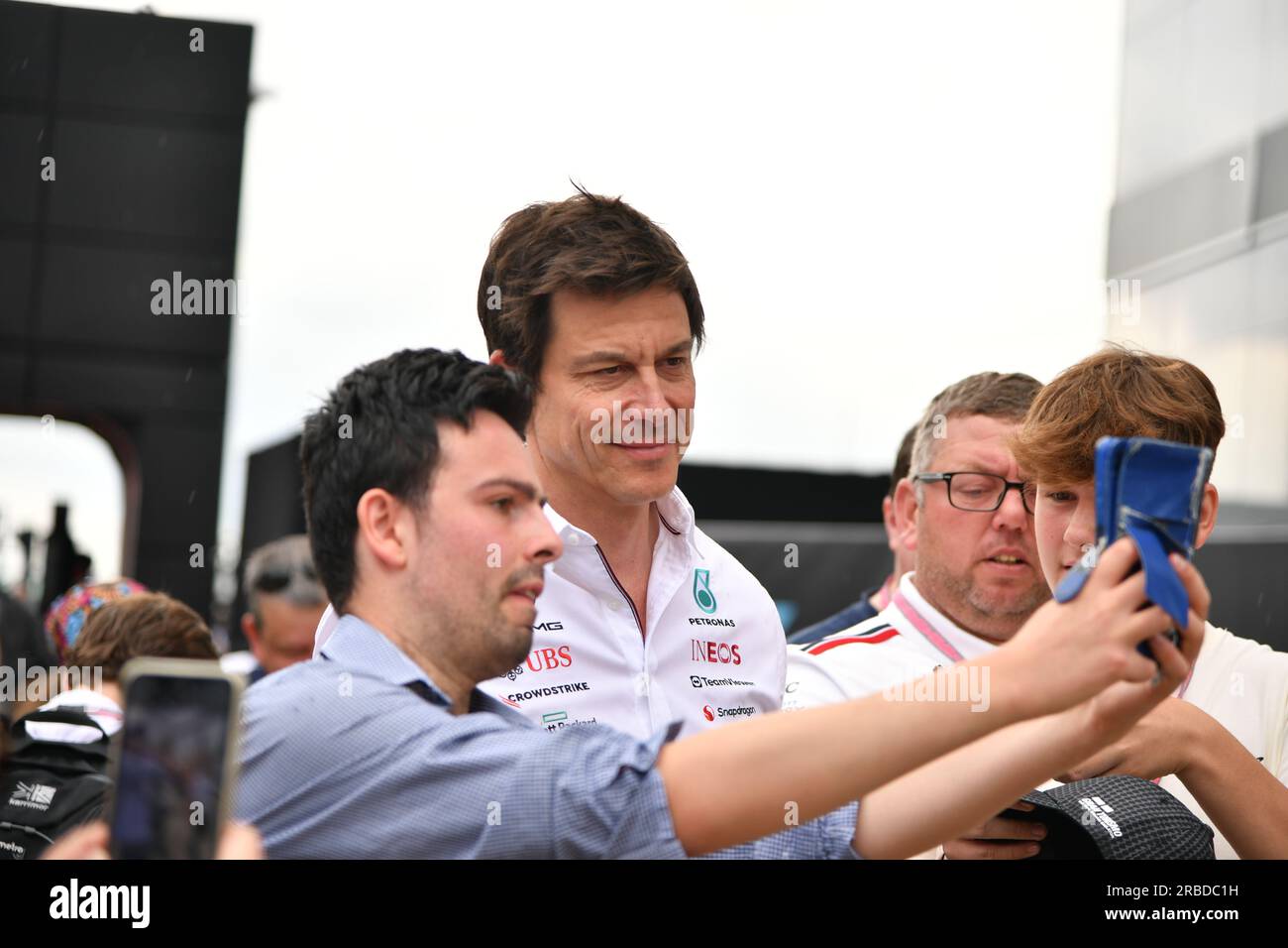 Silverstone, Großbritannien. 08. Juli 2023. SILVERSTONE, England, 08. JULI 2023; Toto WOLFF, Executive Director des Mercedes-Benz Grand Prix Formel 1, GROSSEN Preis VON GROSSBRITANNIEN F1 auf der Silverstone-Rennstrecke, Formel 1, Grosser Preis von England, 08. JULI 2023 – gebührenpflichtiges Bild, Foto und Copyright © Anthony STANLEY/ATP Images (STANLEY Anthony/ATP/SPP) Guthaben: SPP Sport Press Photo. Alamy Live News Stockfoto