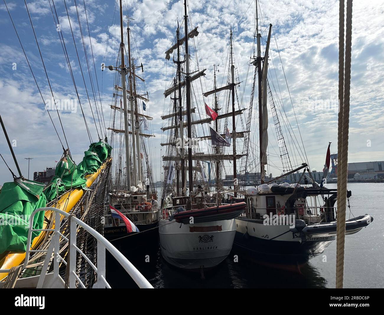 06/24/2023 Kiel Deutschland: windjammer-Parade des Großseglers Alexander von Humboldt 2 Stockfoto