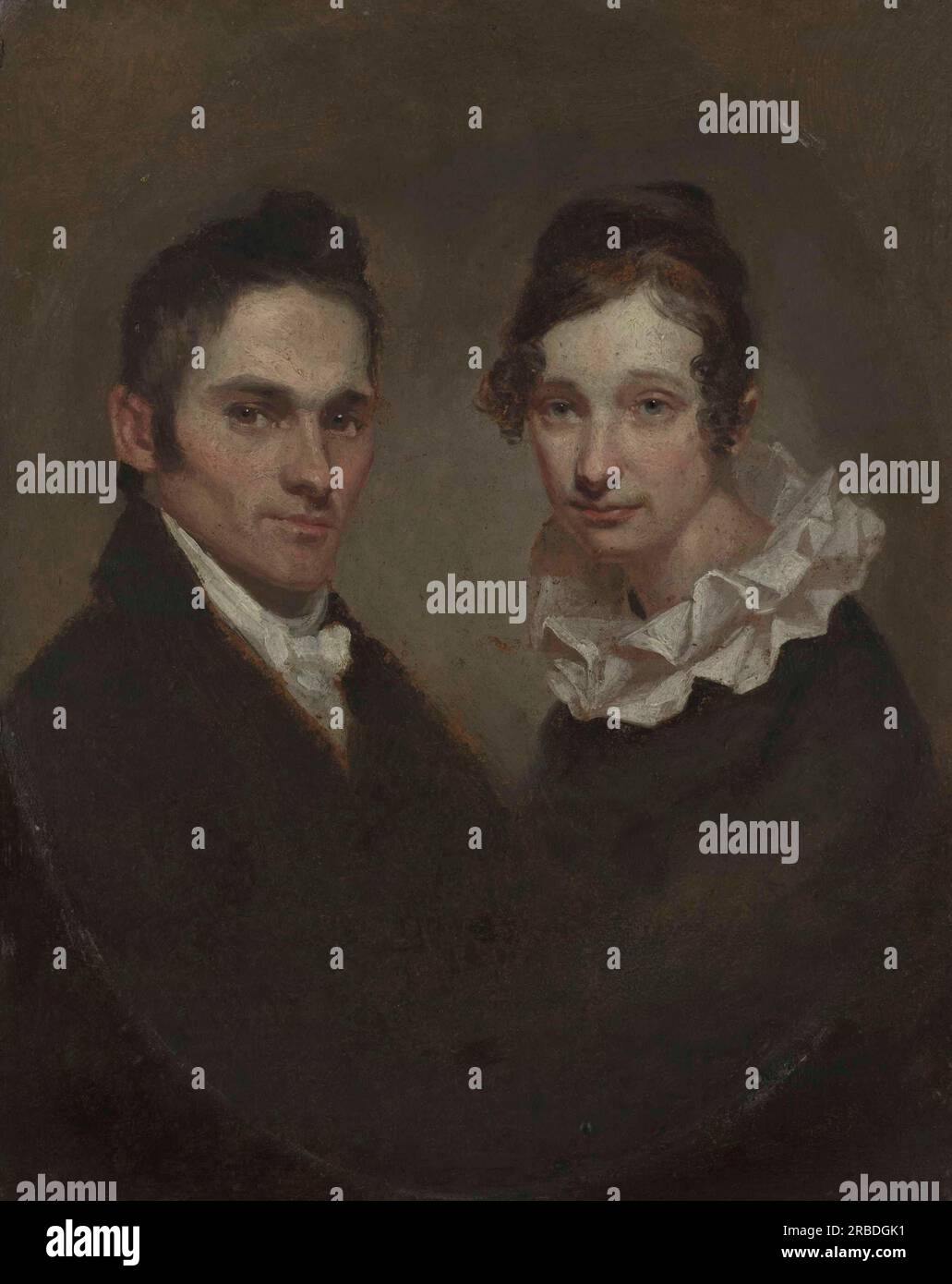 Reverend und Mrs. Hiram Bingham 1819 von Samuel Morse Stockfoto
