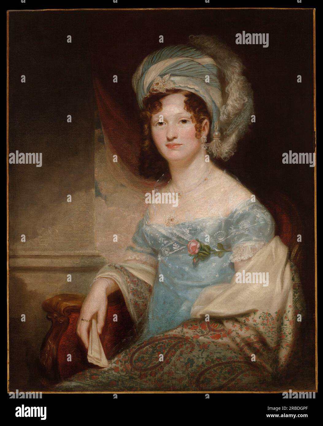 Frau David Curtis DeForest (Julia Wooster) 1823 von Samuel Morse Stockfoto