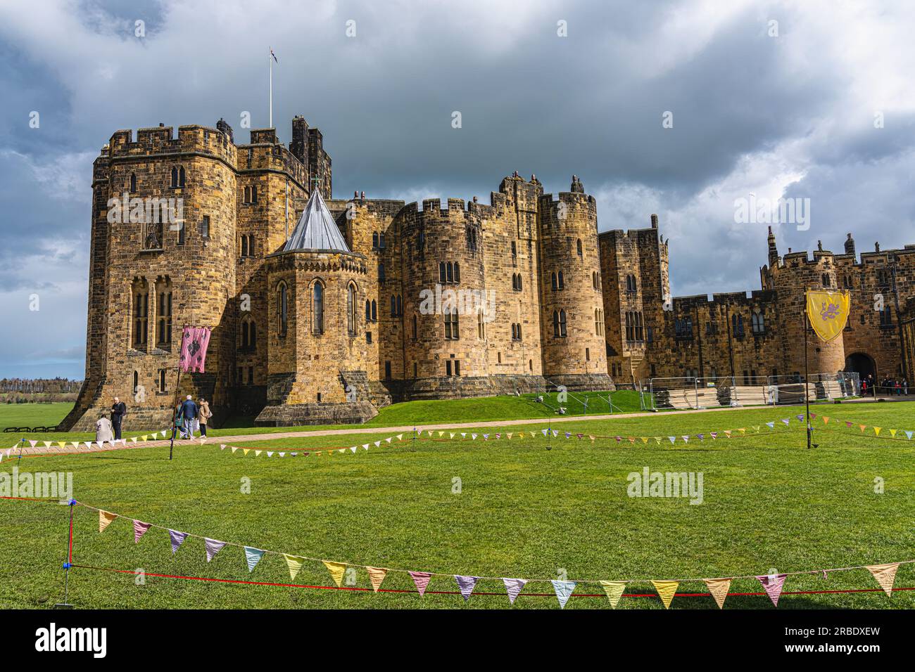 Alnwick Castle, Großbritannien Stockfoto