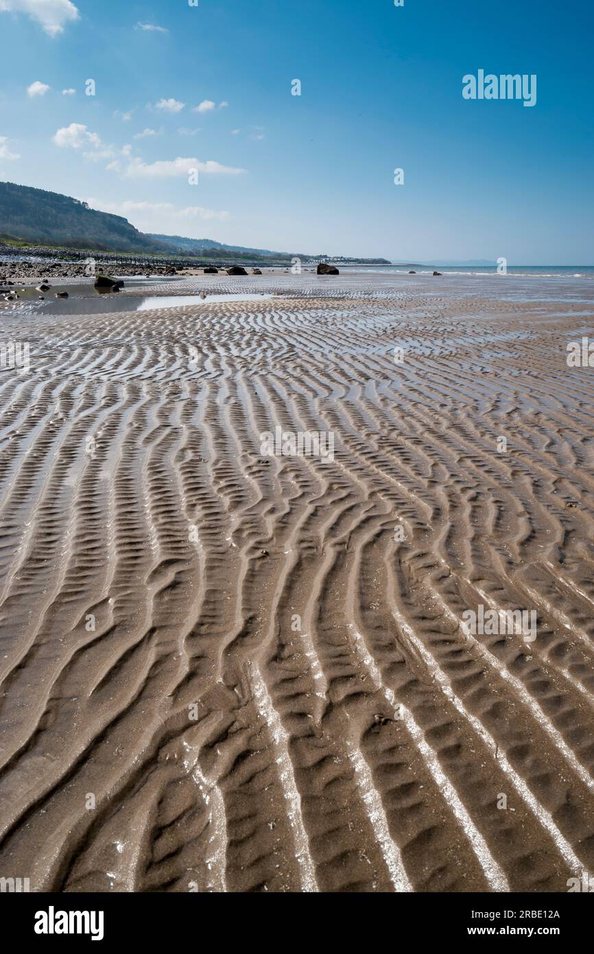 Pensarn Llanddulas Beach in der Nähe von Abergele an der Nordwalisküste Conwy County Stockfoto