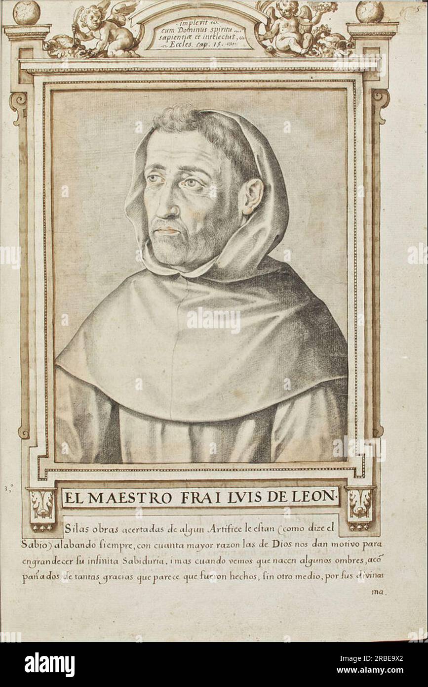 Maestro Frai Luis de Leon 1599 von Francisco Pacheco Stockfoto
