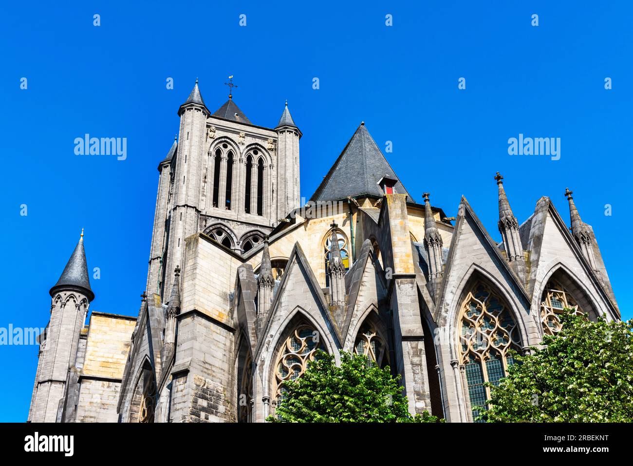 Nikolaikirche in der Stadt Gent (Gent) in Belgien, Europa Stockfoto