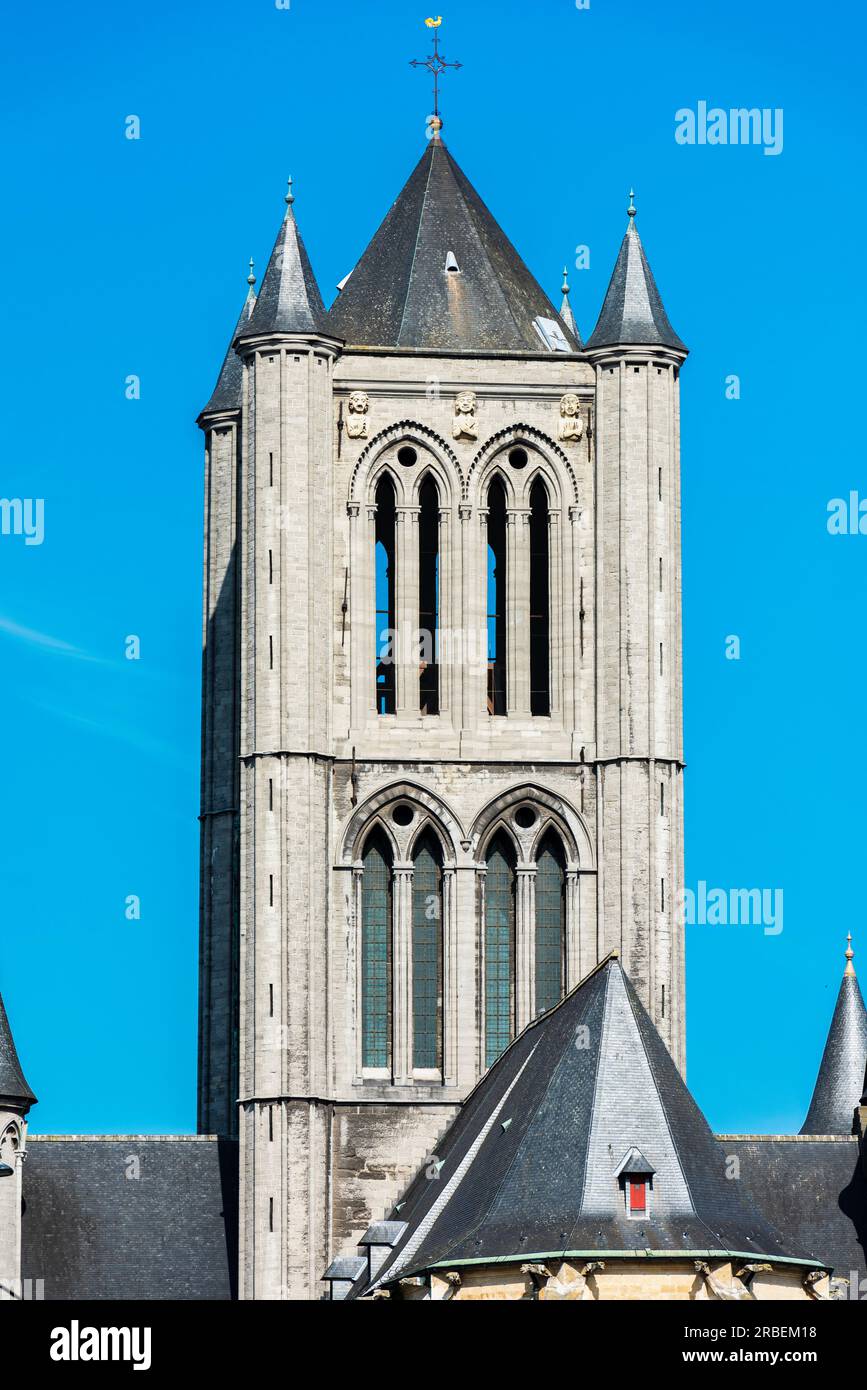 Nikolaikirche in der Stadt Gent (Gent) in Belgien, Europa Stockfoto