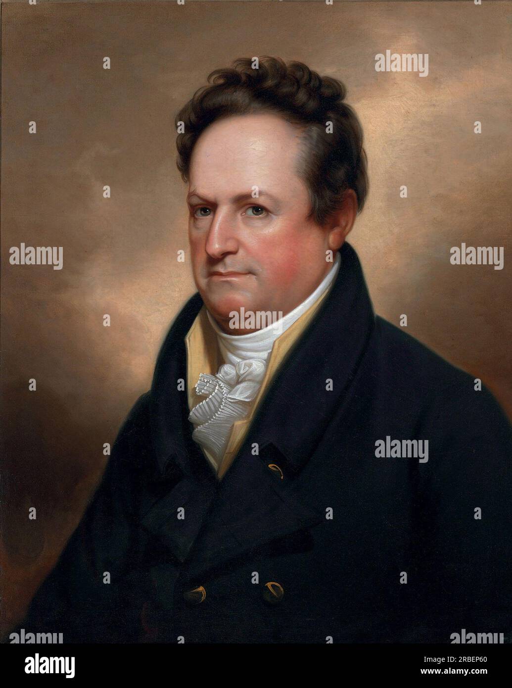 Porträt von Dewitt Clinton von Rembrandt Peale Stockfoto