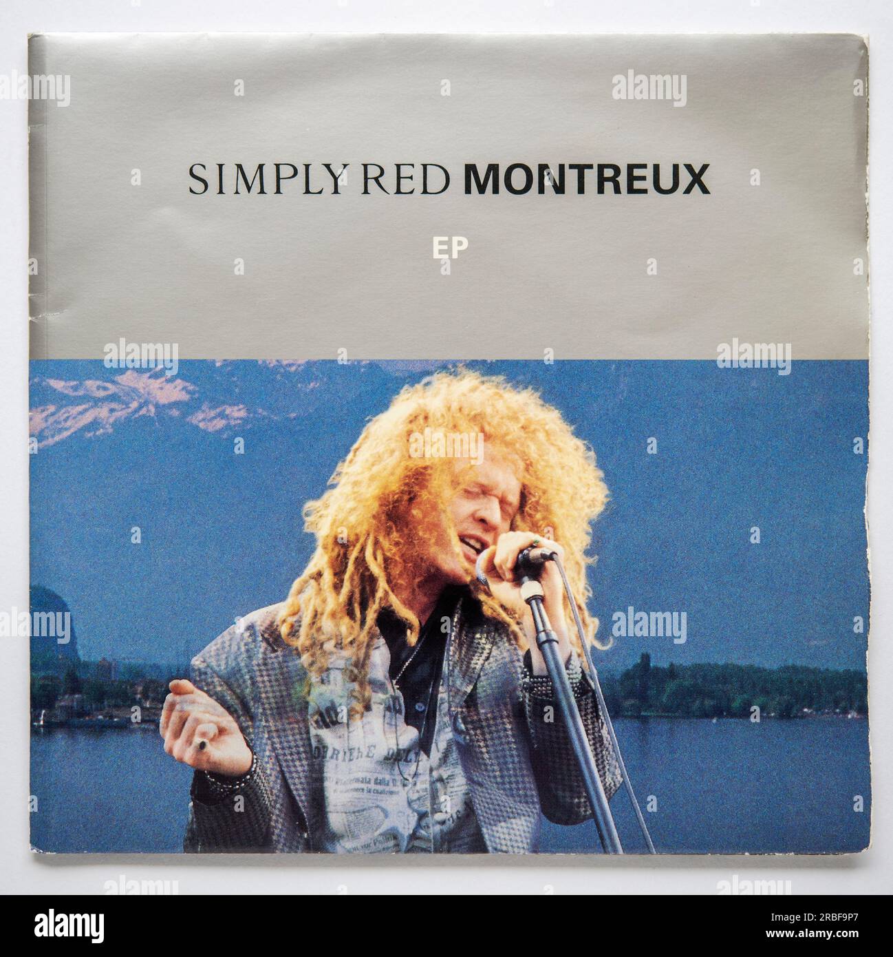 Bildcover des Montreux EP von Simply Red, das 1992 veröffentlicht wurde Stockfoto