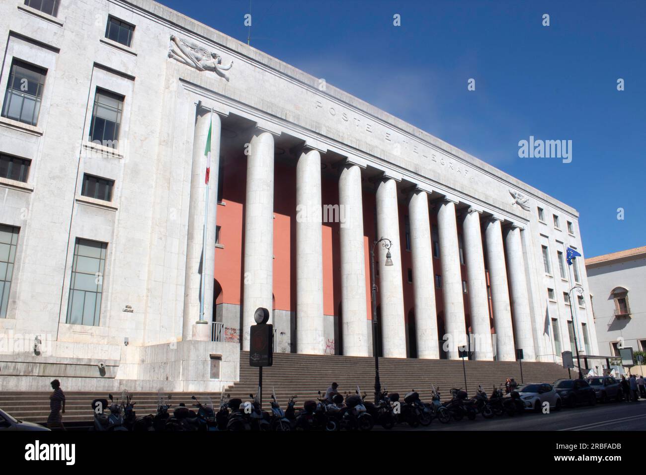 Palazzo delle Poste oder Palazzo Postale an der Via Roma in Palermo, Sizilien, Italien Stockfoto