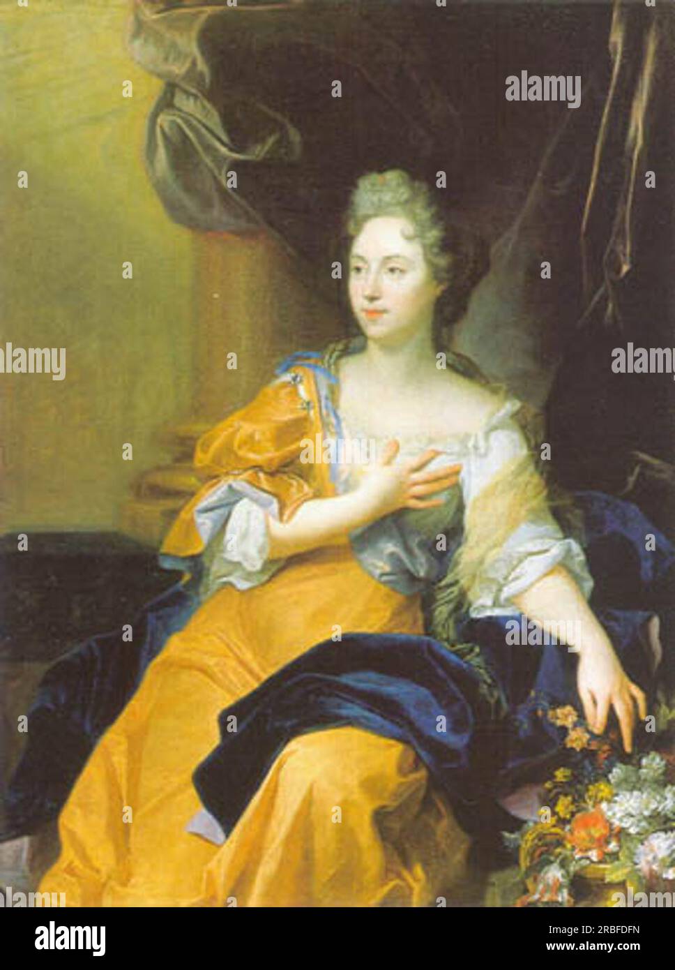 Suzanne De Boubers De Bernâtre 1686 von Hyacinthe Rigaud Stockfoto