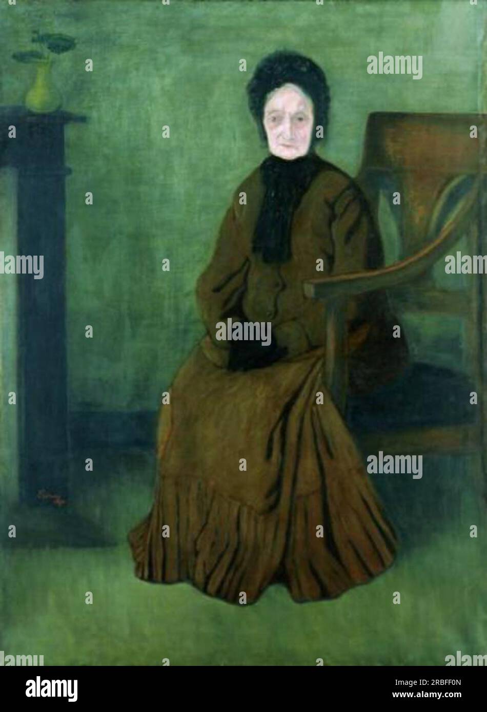 Meine Großmutter 1894 von Jozsef Rippl-Ronai Stockfoto