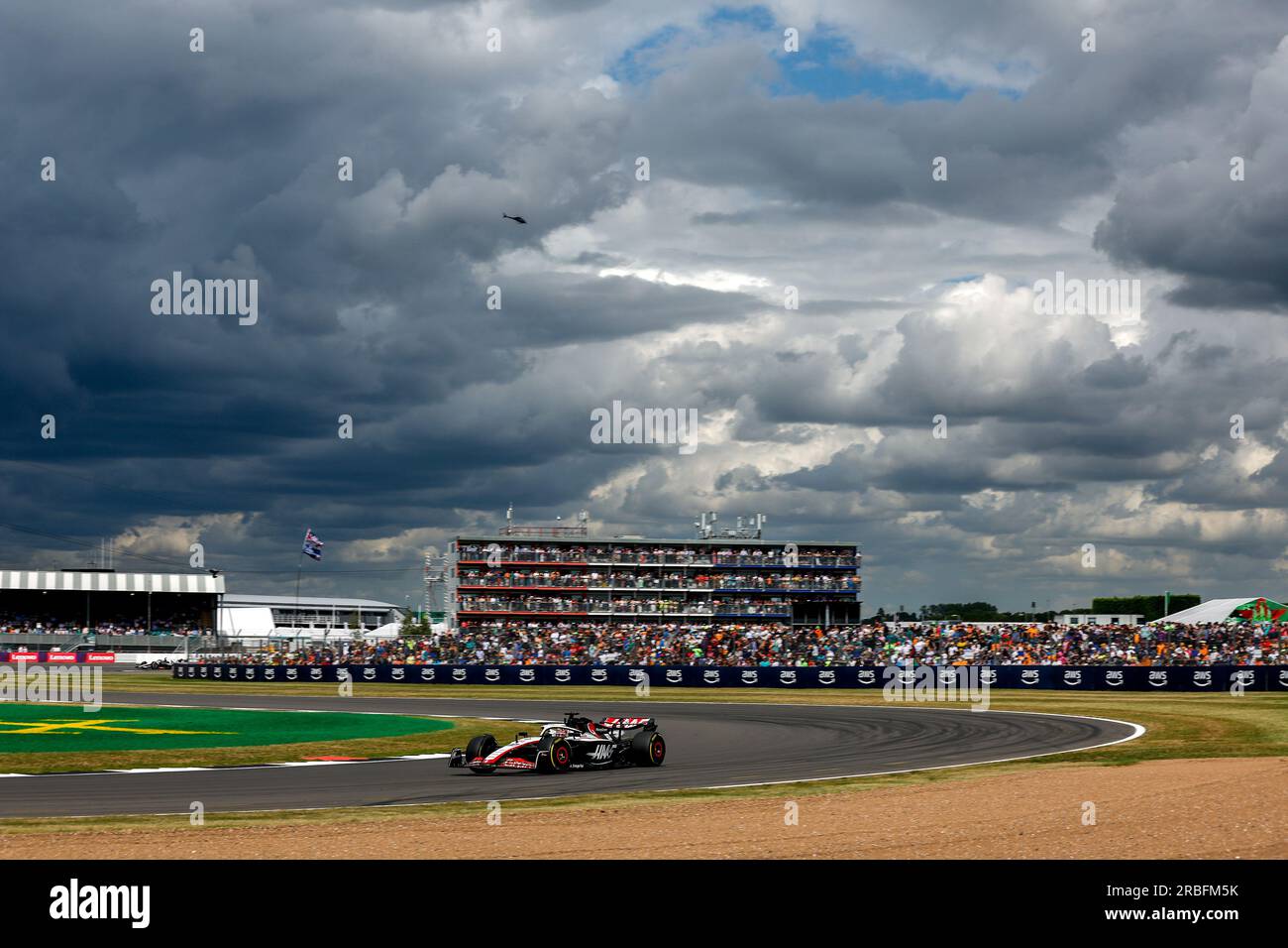 20 MAGNUSSEN Kevin (den), Haas F1 Team VF-23 Ferrari, Action während der Formel 1 Aramco British Grand Prix 2023, 10. Runde der Formel-1-Weltmeisterschaft 2023 vom 7. Bis 9. Juli 2023 auf der Silverstone Circuit in Silverstone, Großbritannien Stockfoto