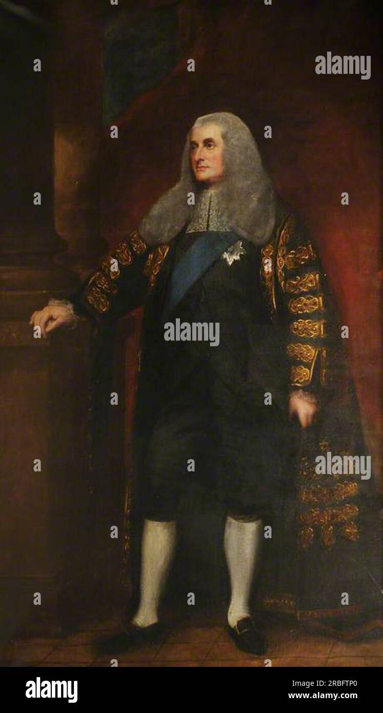 William Henry Cavendish Bentinck (1738–1809), Herzog von Portland 1799 von George Romney Stockfoto