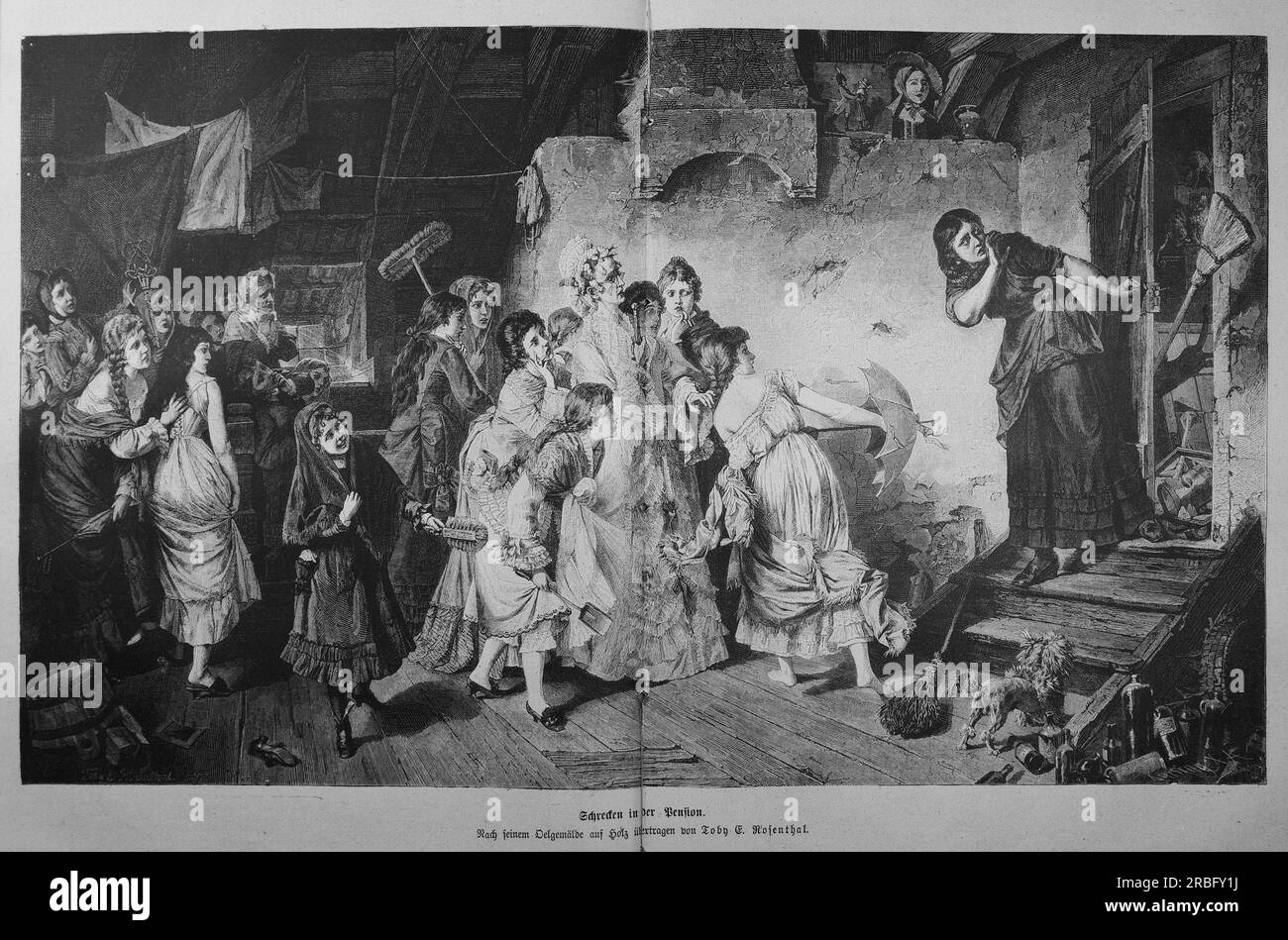 Die Gartenlaube (The Garden Arbor) 1878 von Toby Edward Rosenthal Stockfoto