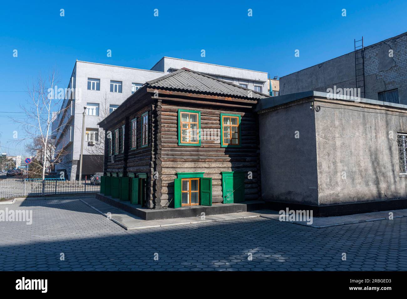 Dostojewski House-Museum, ehemals Semey, Semipalatinsk, Ostkasachstan Stockfoto