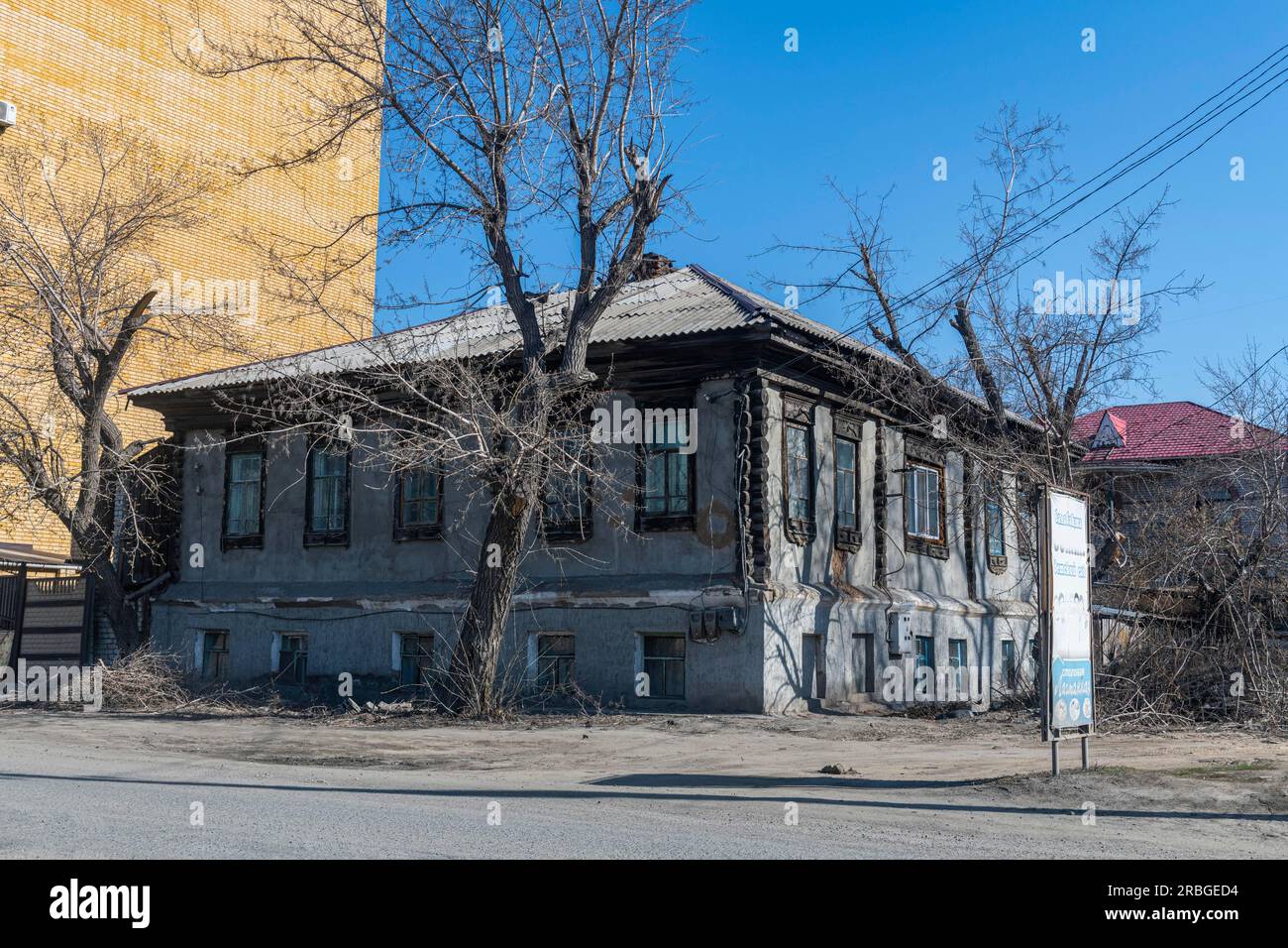 House of Tsarist Times, ehemals Semey, Semipalatinsk, Ostkasachstan Stockfoto