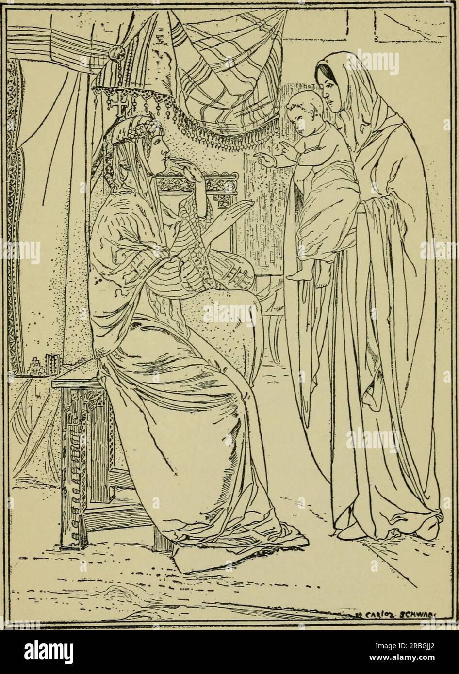 Das Evangelium der Kindheit unseres Herrn Jesus Christus 1904 von Carlos Schwabe Stockfoto