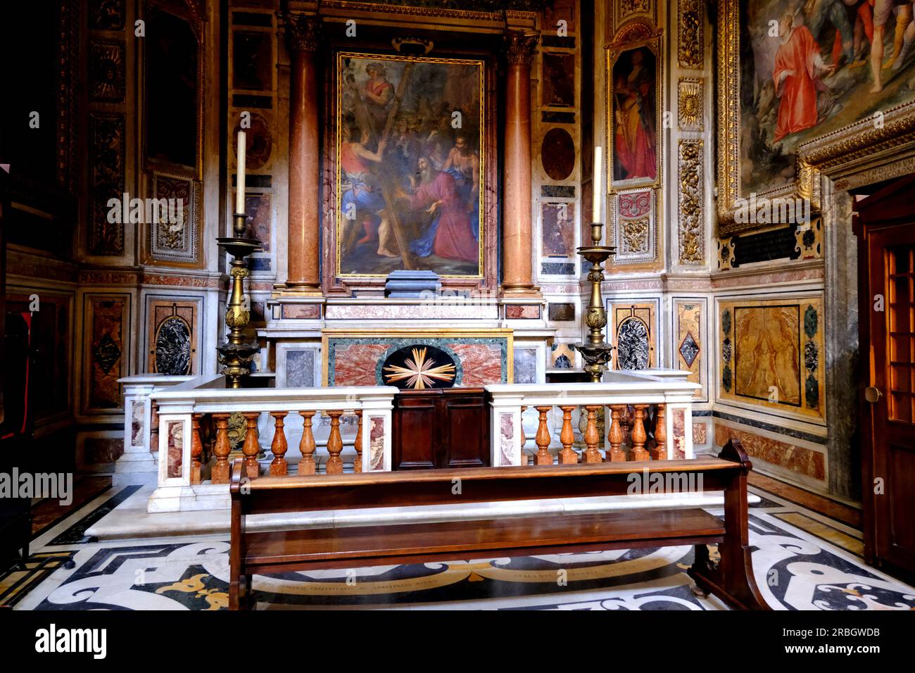 Capella di Sant Andrea in der Gesu Kirche in Rom, Italien Stockfoto