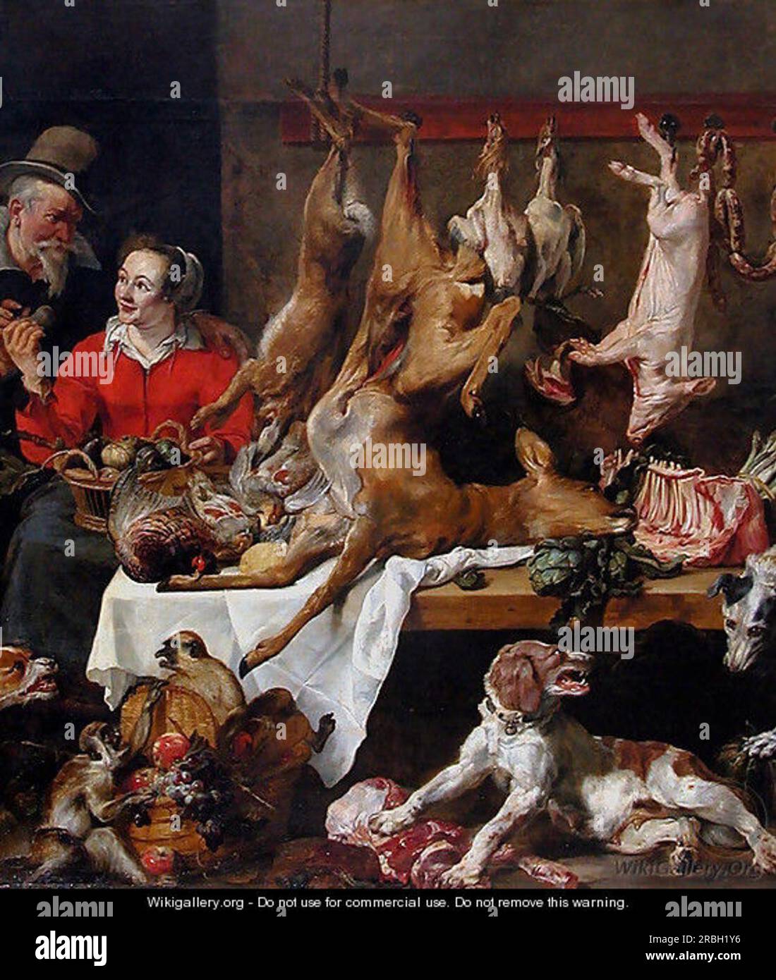 Das Marktspiel von Frans Snyders Stockfoto