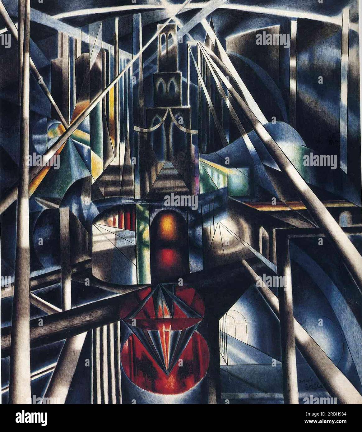 Old Brooklyn Bridge 1941 von Joseph Stella Stockfoto