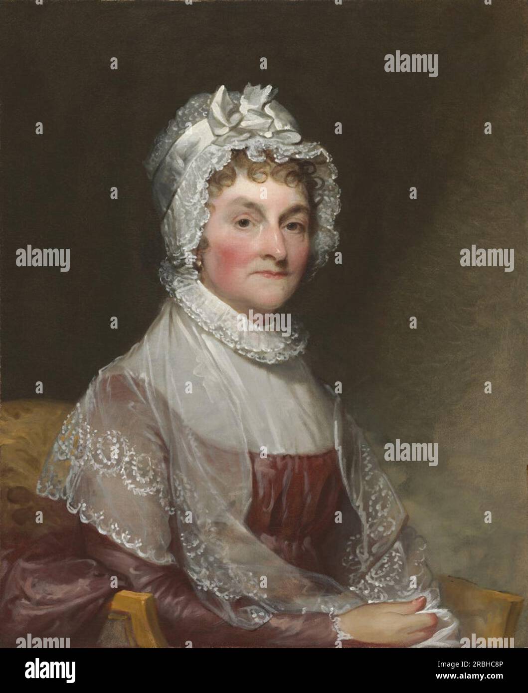 Abigail Adams 1815 von Gilbert Stuart Stockfoto