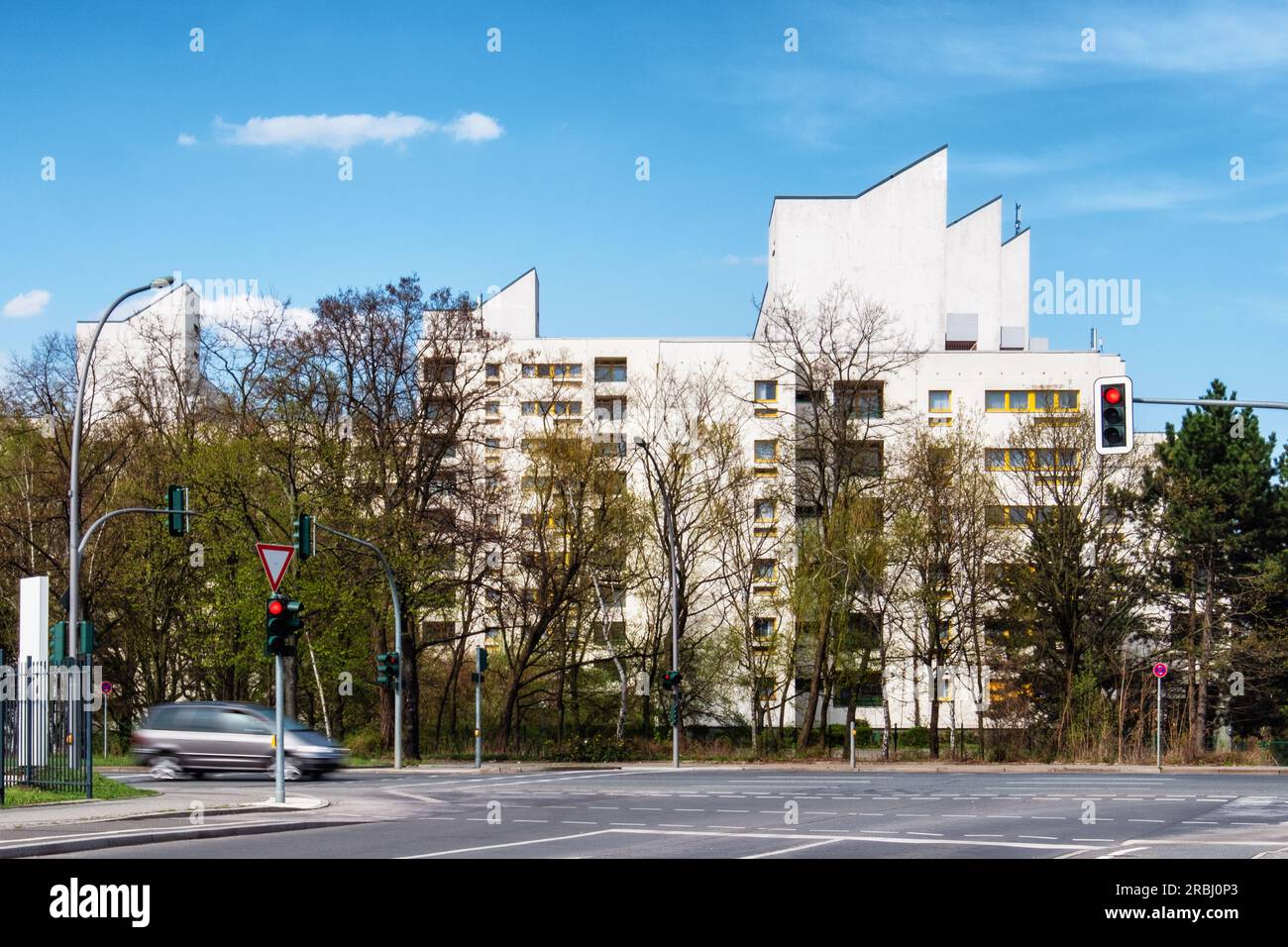 Apartmentgebäude, Siemensdamm, Siemensstadt, Spandau, Berlin, Deutschland Stockfoto