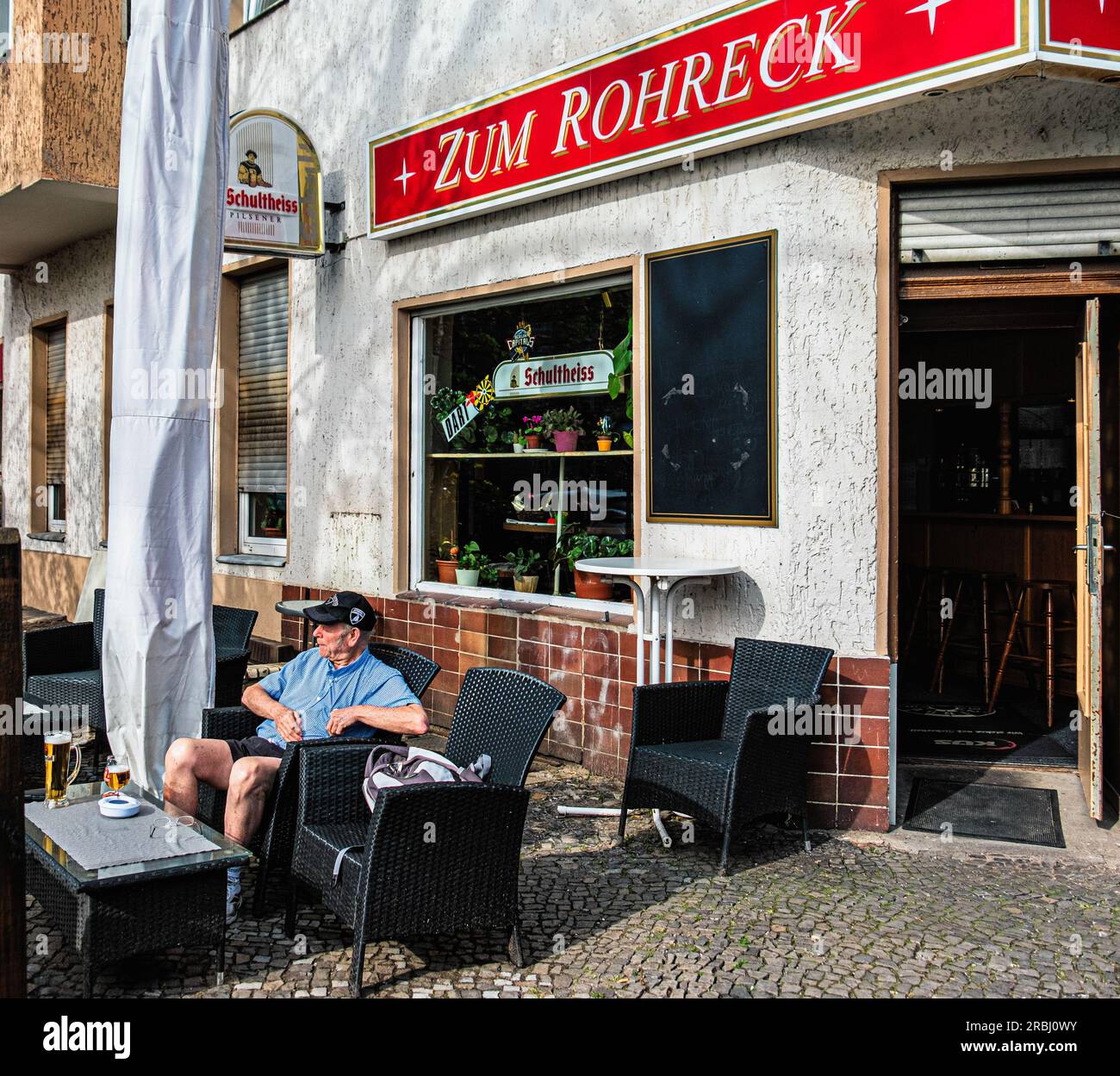 Zum Rohreck, traditioneller alter Pub, Jungfernsteig 5, Spandau, Berlin Stockfoto