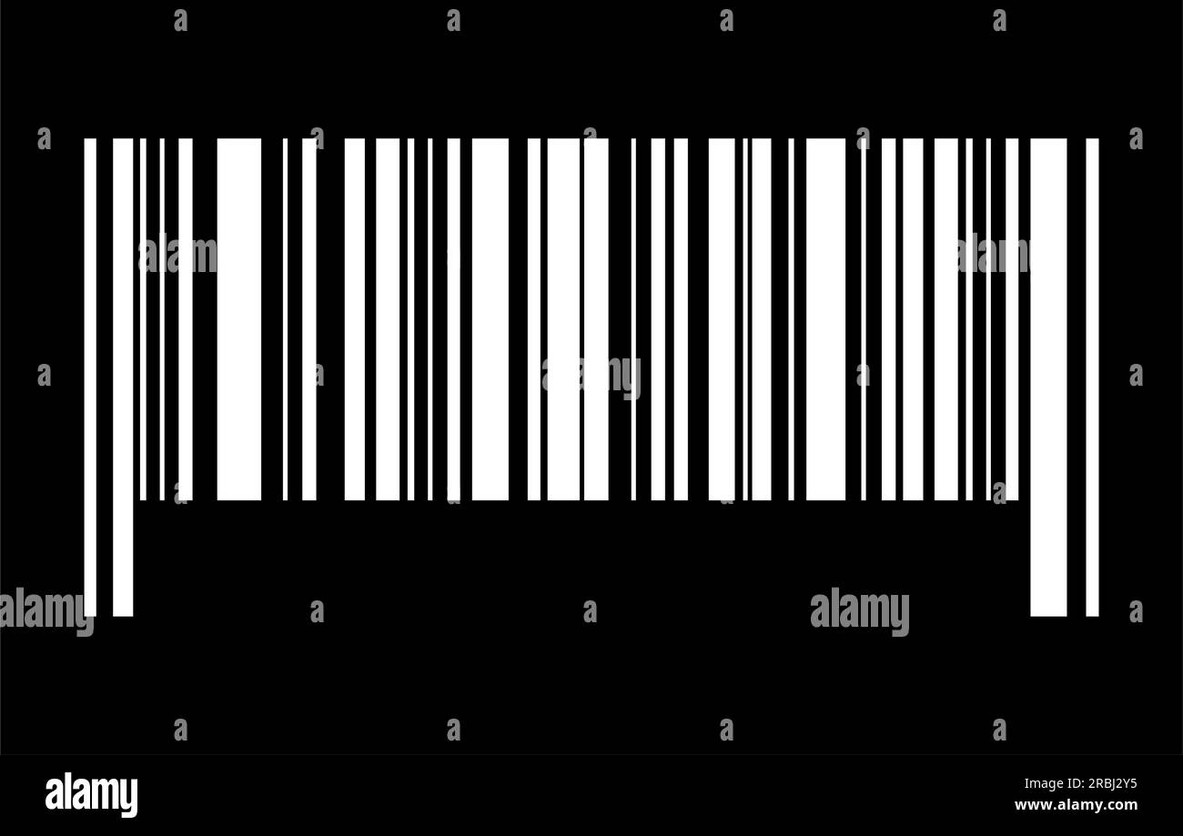 Barcode-Vektorsymbol. Barcode für flaches Web-Design. Isolierte Darstellung. Stock Vektor