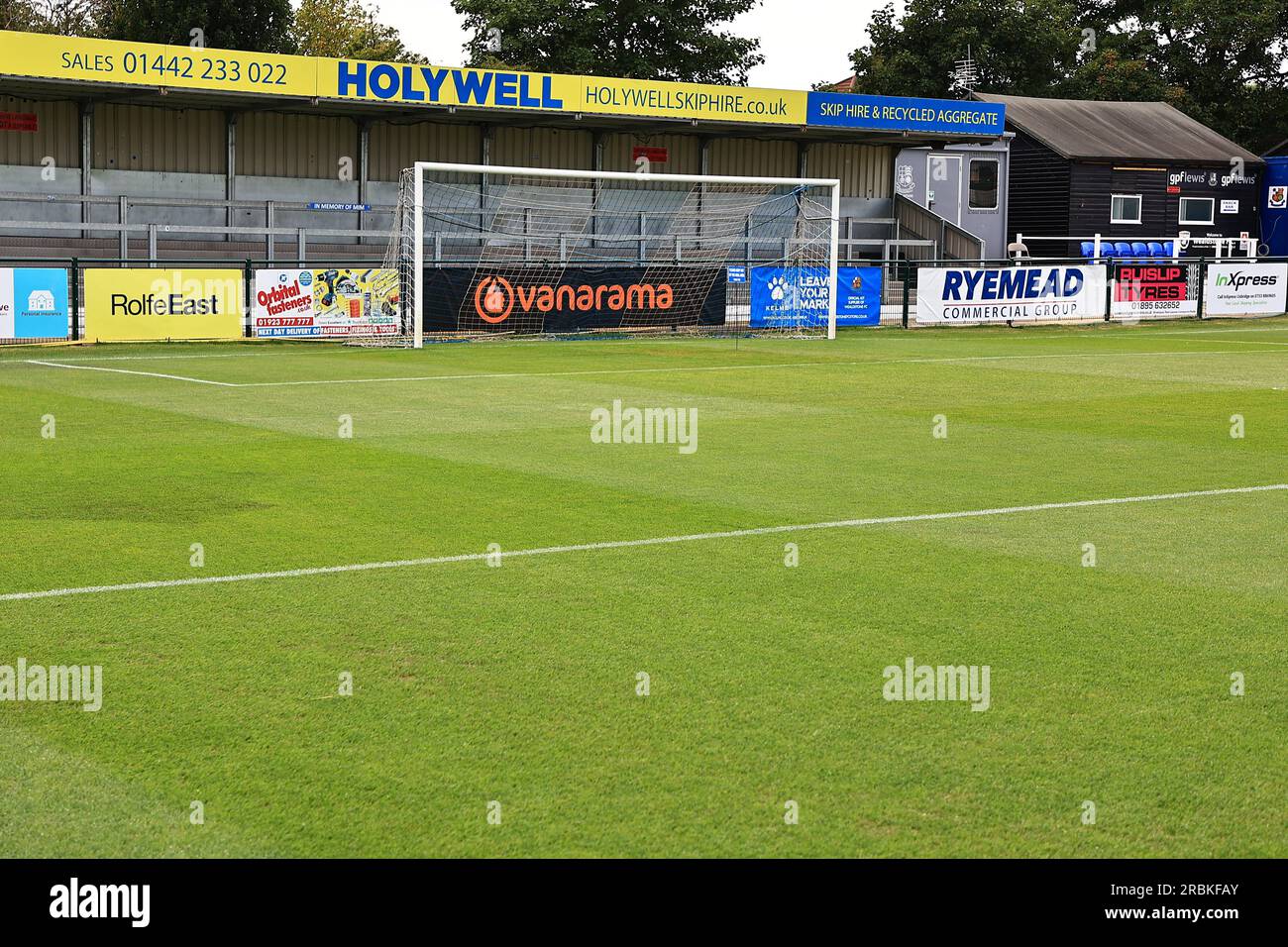 Wealdstone Football Club-Gelände Stockfoto