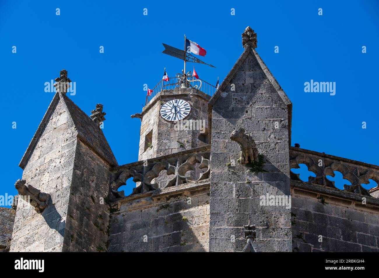 St. Etienne Collegiate Church, Capestang, Hérault, Frankreich, Europa Stockfoto