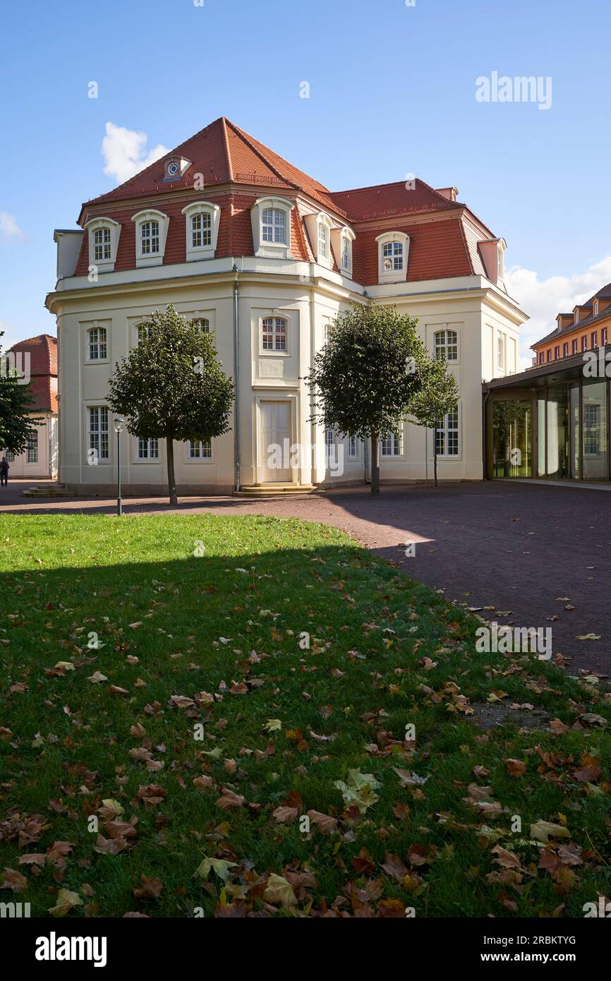 Historische Spa-Einrichtungen in der Goethe-Stadt Bad Lauchstädt, Saalekreis, Sachsen-Anhalt, Deutschland Stockfoto