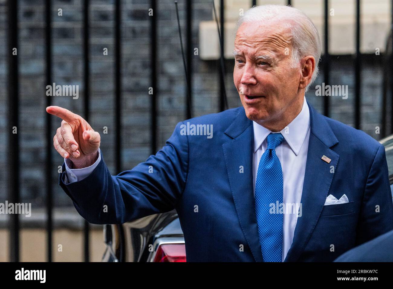 London, Großbritannien. 10. Juli 2023. Der amerikanische Präsident Joe Biden besucht den britischen Premierminister Rishi Sunak in der Downing Street. Kredit: Guy Bell/Alamy Live News Stockfoto