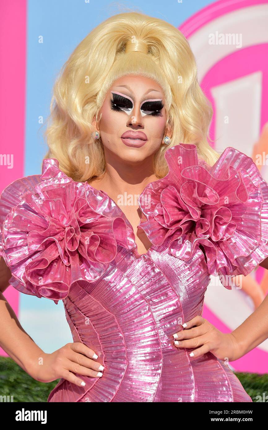 TRIXIE Mattel bei der Weltpremiere des Kinofilms „Barbie“ im Shrine Auditorium. Los Angeles, 09.07.2023 Stockfoto