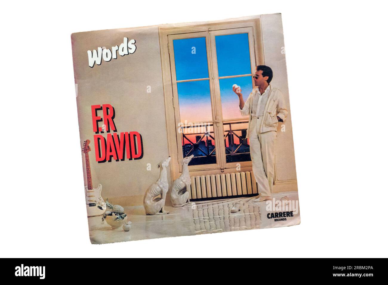 1982 7' Single, Worte von F. R. David. Stockfoto