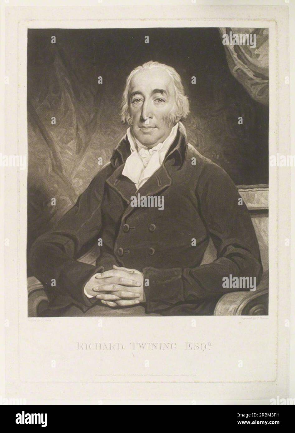 Richard Twining 1812 von Charles Turner Stockfoto
