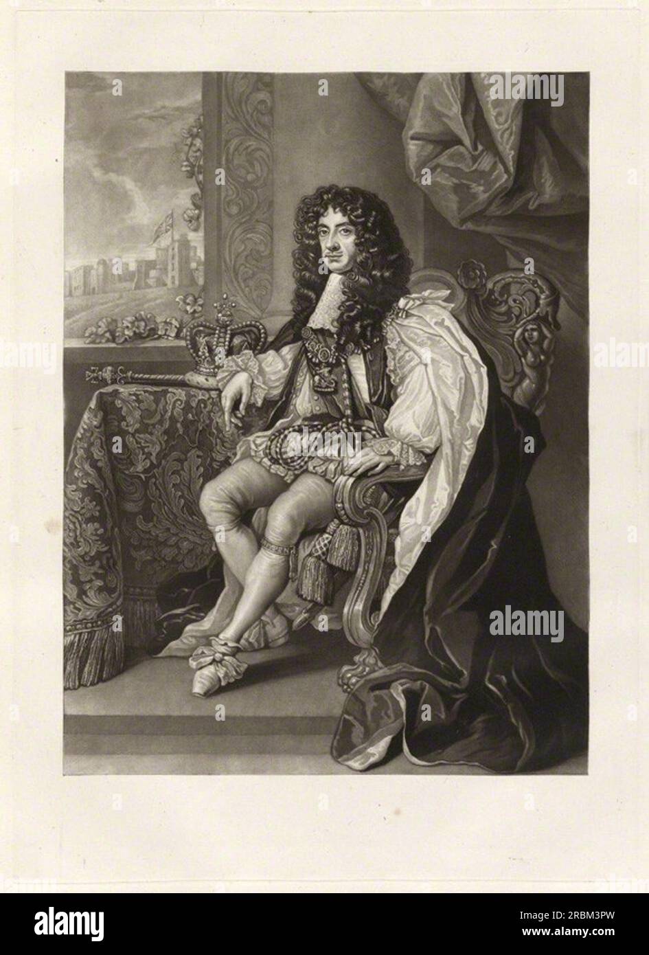 König Karl II. 1816 von Charles Turner Stockfoto