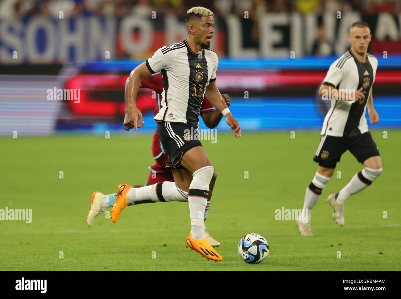 Benjamin Henrichs, Single Action, Single Action, GER firo Fußball/ Friendly Match: Landerspiel, Nationalmannschaft Deutschland, Deutschland - Kolumbien, Kolumbien 0,2 06/20/2023 Fußball/Fußball: Friendly Match: . Deutschland gegen Kolumbien Gelsenkirchen 20. Juni 2023 Foto von Jurgen Fromme/firo Sportphoto Stockfoto