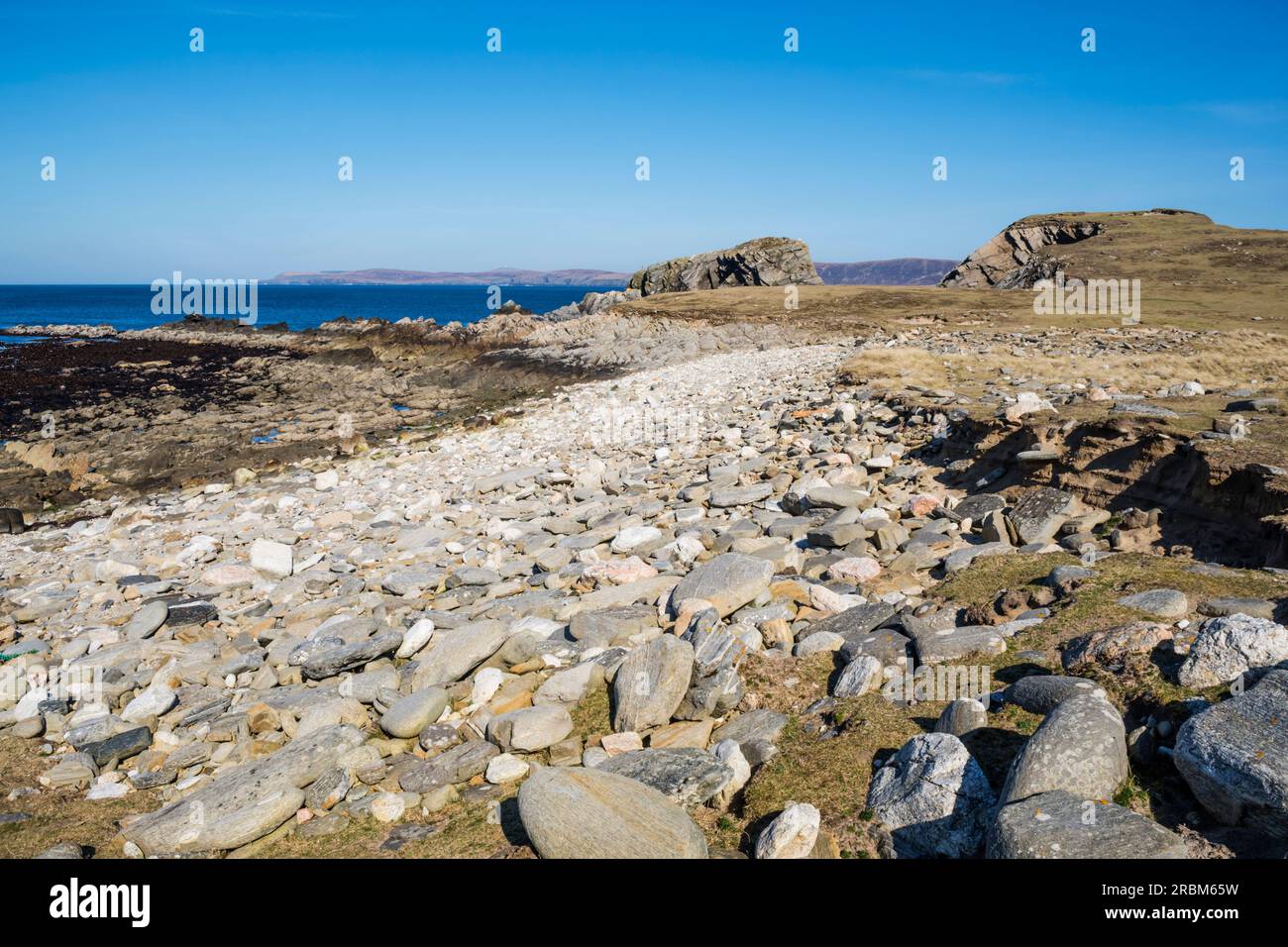 Ness von Houlland, Yell, Shetland. Stockfoto