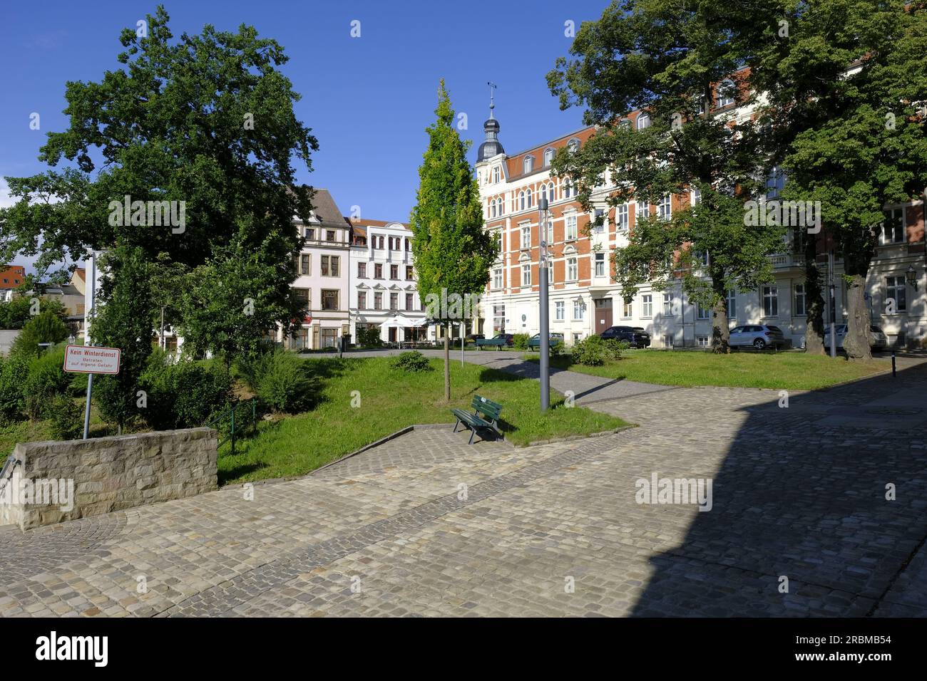 Blick auf die Stadt Zeitz, Burgenland, Sachsen-Anhalt, Deutschland Stockfoto