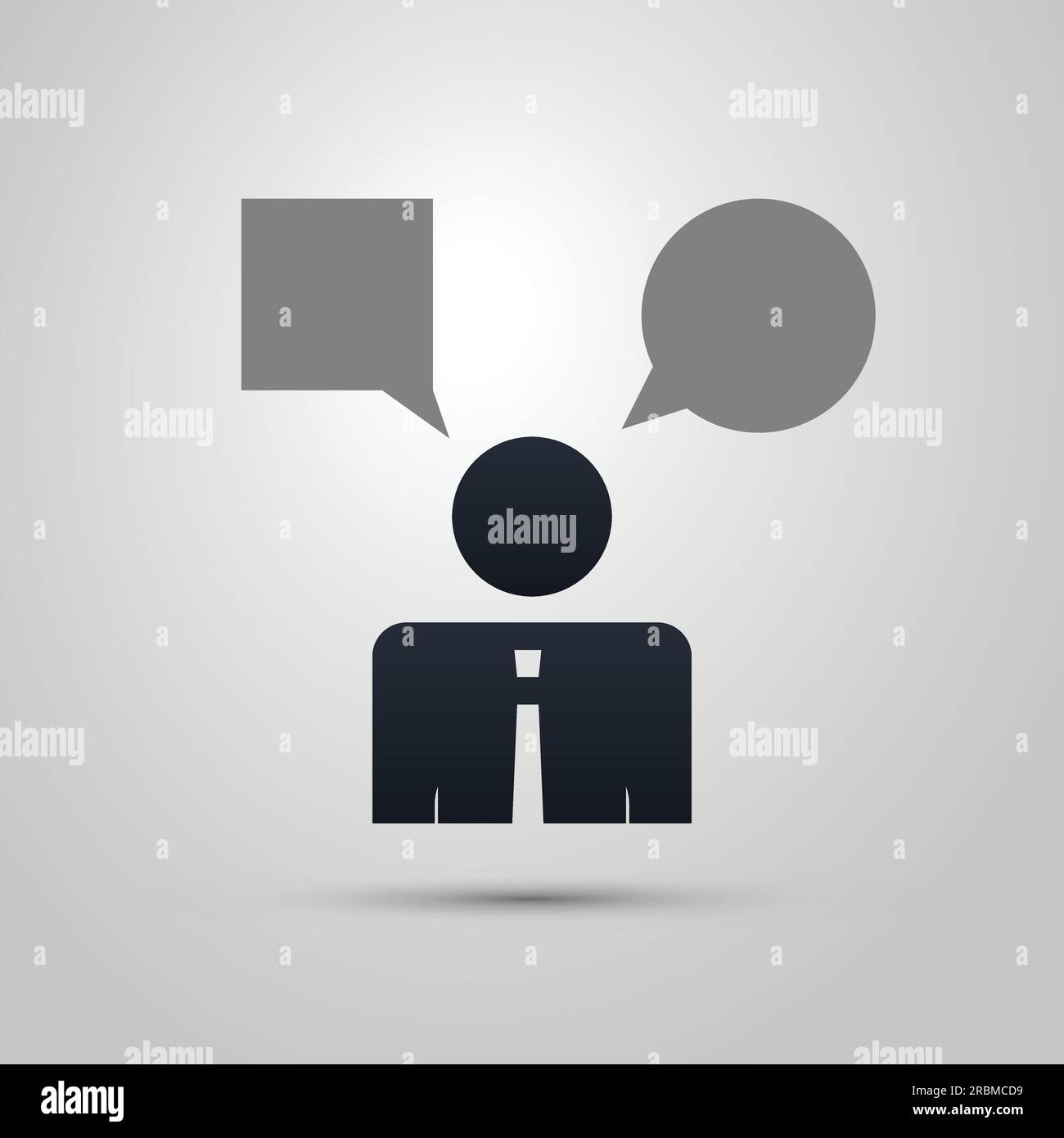 Die Ikone „Real Leader Business Man“ Stock Vektor