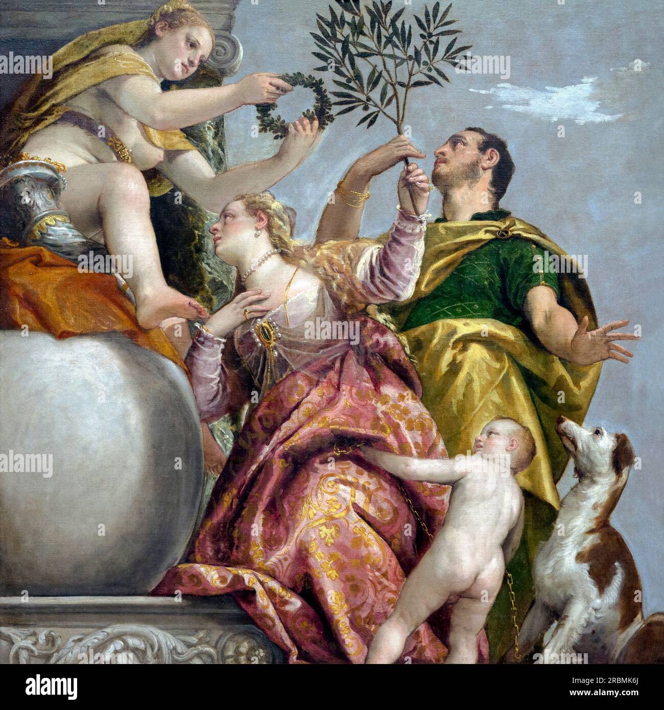 Glückliche Vereinigung, vier Anschuldigungen der Liebe, Paolo Veronese, ca. 1575, Stockfoto