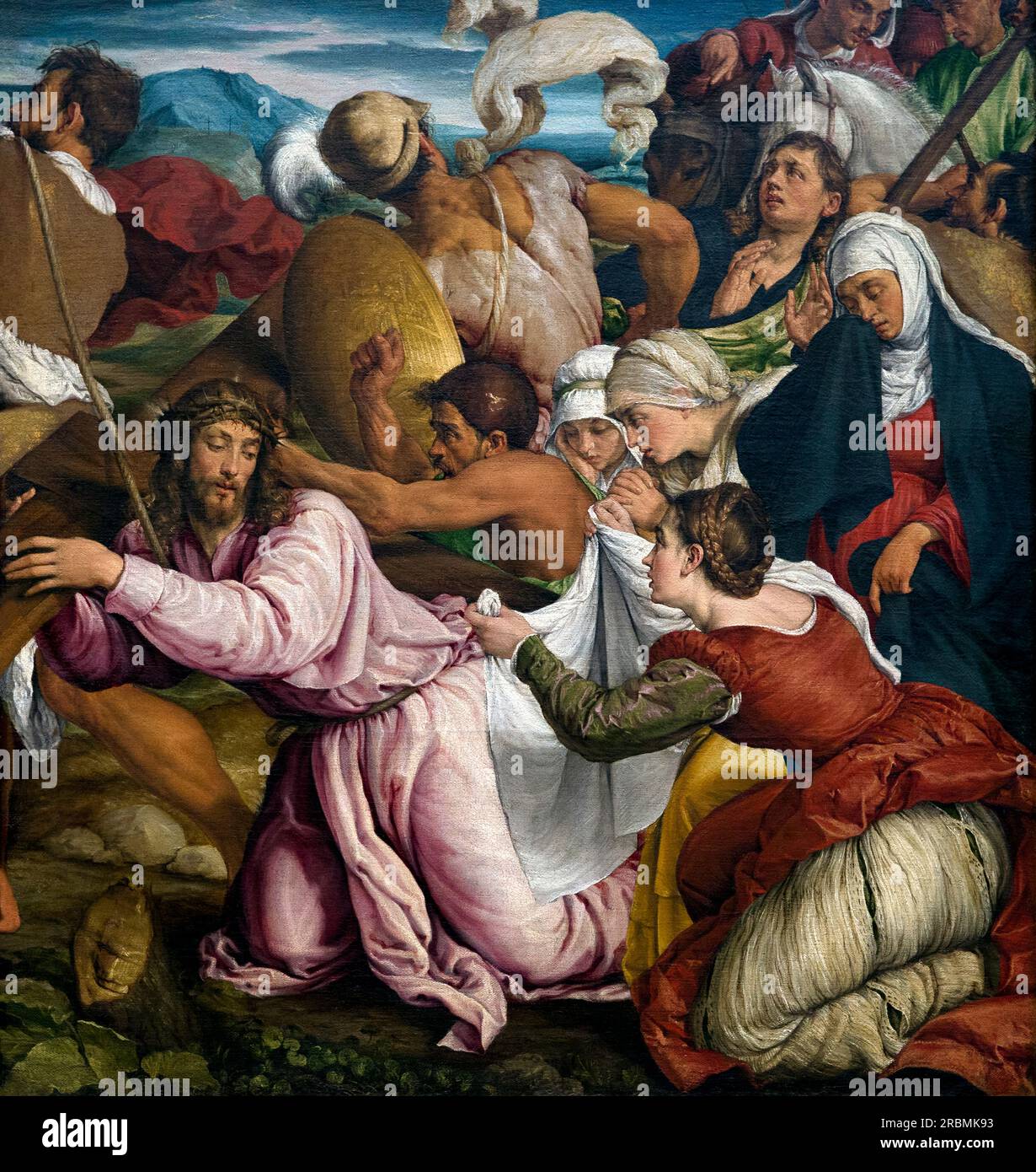 Der Weg nach Calvary, Jacopo Bassano, ca. 1545, Stockfoto