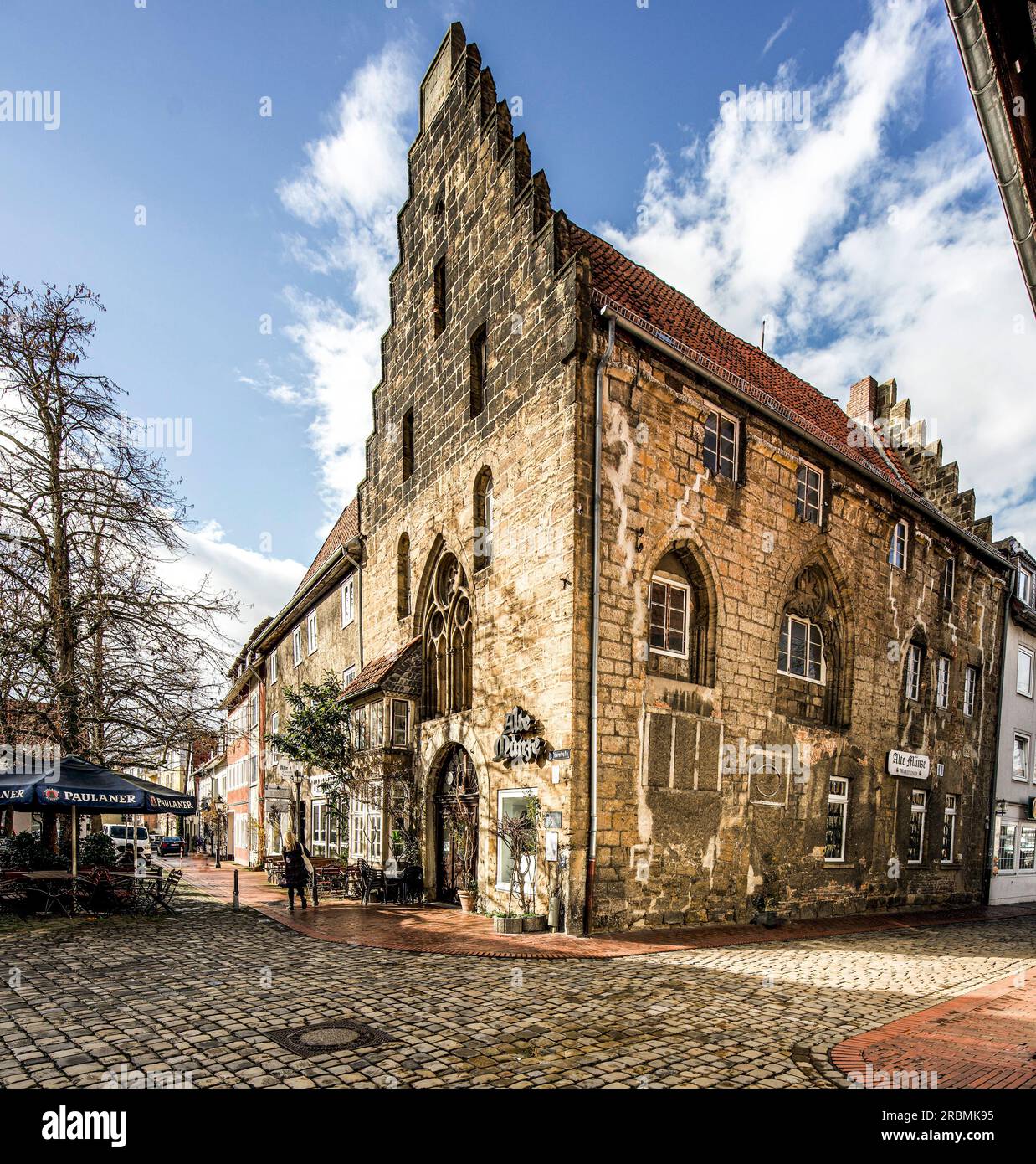 Alte Münze aus dem 13. Jahrhundert in der oberen Altstadt von Minden, Nordrhein-Westfalen, Deutschland Stockfoto