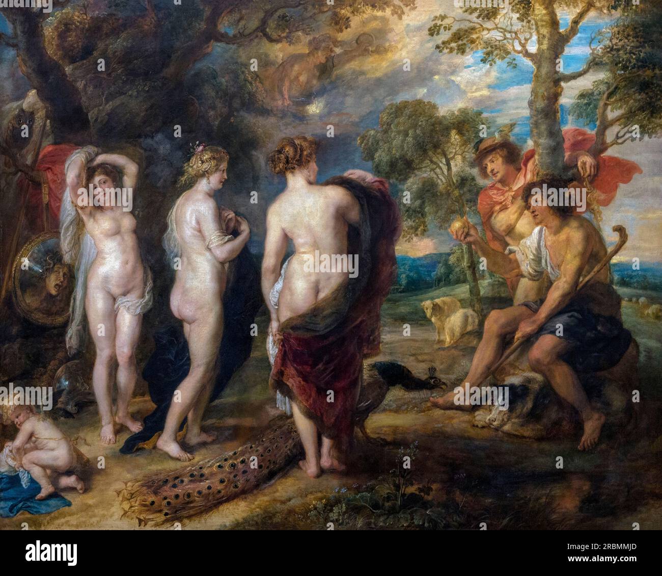 Urteil von Paris, Peter Paul Rubens, ca. 1632-5, Stockfoto