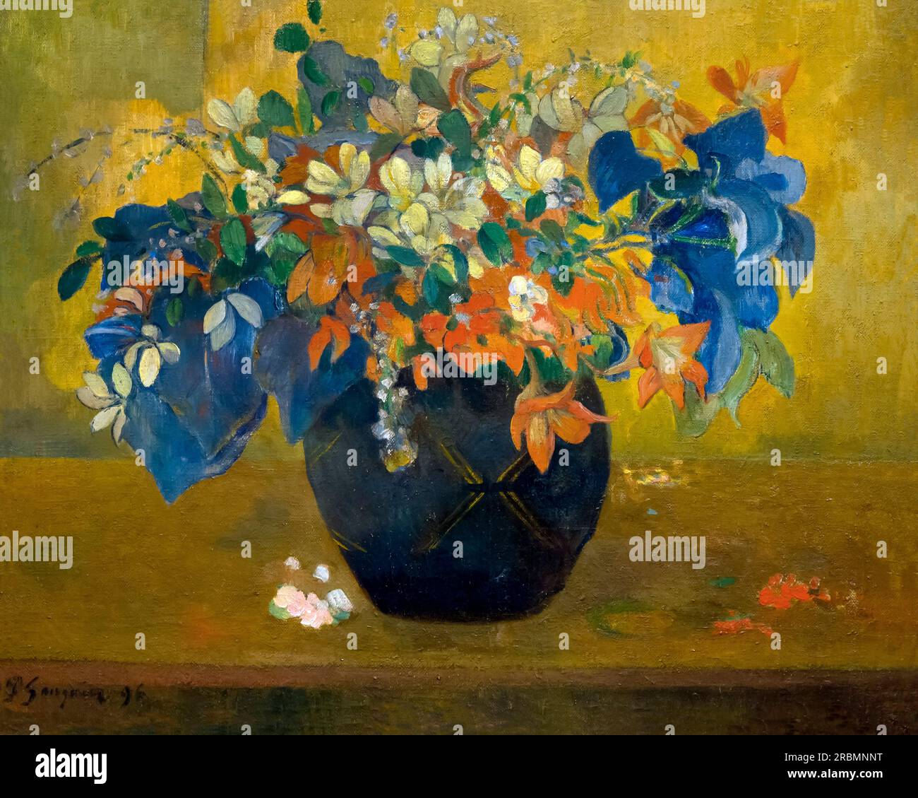 Eine Blumenvase, Paul Gauguin, 1896, Stockfoto