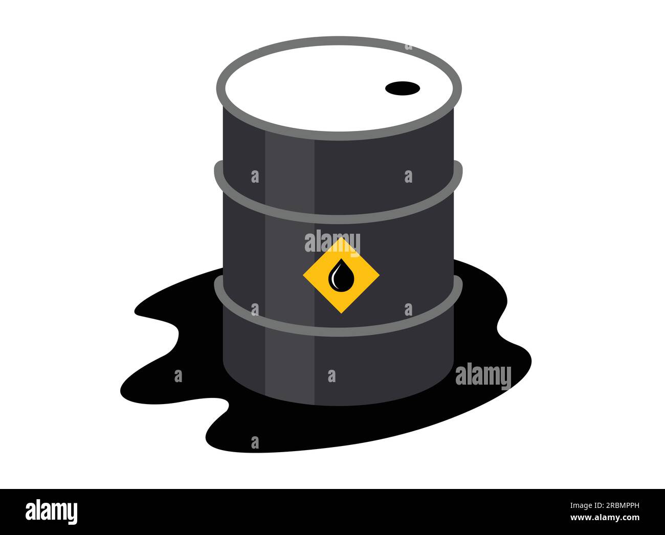 Abbildung: Erdölbehälter, mineralische Rohstoffe Stock Vektor