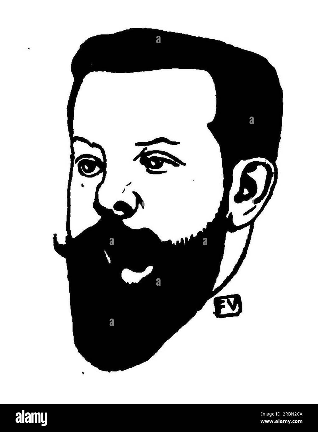 Porträt des französischen Dichters Pierre Quillard 1896 von Felix Vallotton Stockfoto