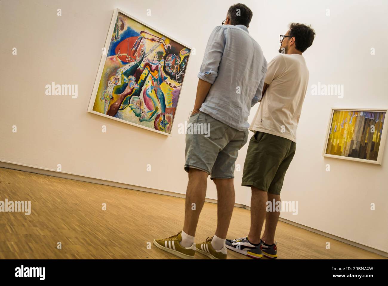 Vassily Kandinsky Gemälde, Pompidou Centre, Museum für moderne Kunst, Paris, Frankreich Stockfoto